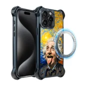 shumee Ovitek za iPhone 15 Pro IBIZU DropGuard Ultra z MagSafe, Einstein