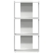 Regal za knjige s 3 razine bijeli 60x30x120cm konstruirano drvo