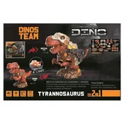 shumee 2 v 1 DIY vrteči se dinozaver, luč, zvok 9828