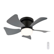 Globo 03609A - LED Zatemnitveni stropni ventilator HINES LED/10W/230V + Daljinski upravljalnik siva