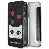 Karl Lagerfeld KLFLBKPXVDCBK iPhone X black book Valentine (KLFLBKPXVDCBK)