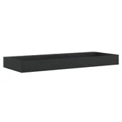 vidaXL Umivalnik 120x46x11 cm liti mineral/ liti marmor mat črna