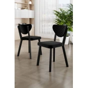 HANAH HOME Set stolica (6 komada) Arfe Black