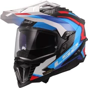 Enduro motociklisticka kaciga LS2 MX701 Explorer C Frontier II bijelo-plava