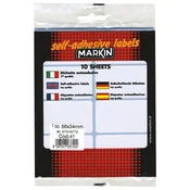 ETIKETE SLEP  56X34MM PK10L MARKIN 10041 BLISTER