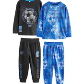 Next Pižama azur/siva/črna/naravno bela