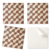 shumee Vinilne ploščice z grafiko za kopalnico Ploščice z geometrijskim vzorcem 20x20x20 cm