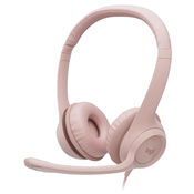 Slušalice+mikrofon LOGITECH H390 USB - roze
