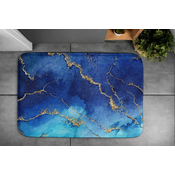 tulup.si Kopalniške preproge Modri marmor 90x60 cm Bela in siva