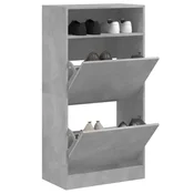 Vidaxl vidaXL Omarica za čevlje betonsko siva 60x34x116 cm