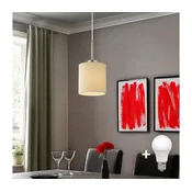 Eglo - LED lestenec na kablu TUNJA 1xE27/60W/230V kremna