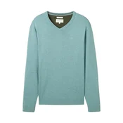TOM TAILOR Pulover cijansko modra