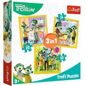 Trefl Puzzle Treflíci: Lepo je biti skupaj 3 v 1 (20,36,50 kosov)