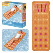 slomart BESTWAY 43015 Napihljiv ležalnik za plavanje, oranžni
