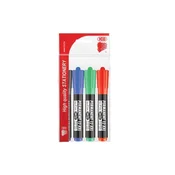 Permanentni marker, komplet, 1-4 mm, poševna konica, ICO Permanent 12 XXL, 4 različne barve, 4 kosi
