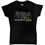 The Beatles On Apple (Back Print) Black S Ženske Majica