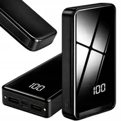 20000mAh prenosna baterija LED in 4x USB powerbank LCD črna