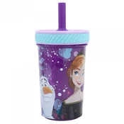 Stor caša sa silikonskom slamcicom 370 ml Frozen