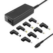 Qoltec Univerzalni 45W napajalnik za prenosnik | Samodejni | Večvtič | 8 vtičnic | + napajalni kabel