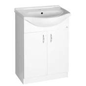 AQUALINE Kopalniška omarica SIMPLEX ECO 65 z vgrajenim umivalnikom, dimenzije 63x83,5x30,7 cm