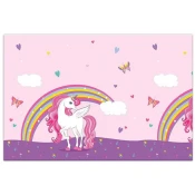 Mavrični samorog plastični prt 120x180cm