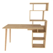 Hanah Home Vina Oak Radni sto 133x55x146.4cm, Bež