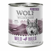 Ekonomično pakiranje 24 x 800g Wolf of Wilderness Free-Range Meat - Wide Acres - piletina iz slobodnog uzgoja