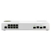 QNAP QSW-M2108-2C network switch Managed L2 2.5G Ethernet (100/1000/2500) Grey, White