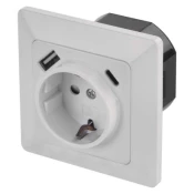 Emos a6000.5 razdelnici i uticnice Uticnica bela usb-a + usb-c ( 3726 )
