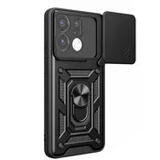 AVIZAR Ovitek proti Udarcem za Oppo Find X9 z Vrtljivim Pokrovom Kamere in Nosilnim Obročkom, Črna, (5000275184)