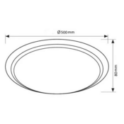 Vivalux LED plafonjera 12W 800lm IP20 120° s senzorjem gibanja
