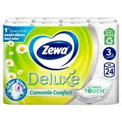 Toaletni papir, 3-slojni, 24 rolic, ZEWA Deluxe, kamilica, 24 rolic
