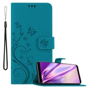 Cadorabo CADORABO Samsung Galaxy S8 v klasična rožnata zlata - ovitek v cvetličnem dizajnu z magnetnim zapiranjem, stoječo funkcijo in režami za kartice, (20563416)