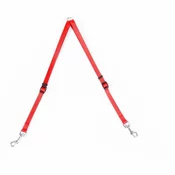 Vodilo DUVO+ najlonska spojka z dvema karabinama za vodilo rdeča 40-70 cm/ 15 mm