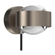 Top Light Puk Mini Wall+, G9, prozorne leče, mat nikelj - Dnevna soba/jedilnica - Dizajn - mat nikelj, prozoren - Kovina