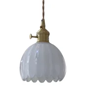 DE Kristalno bela stropna svetilka, viseče steklo, sodoben glamur