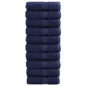 Premium rucnici za goste SOLUND 10 kom. tamnoplave boje 30x50 cm 600 g/m2
