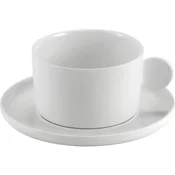 LE COQ Aphros skodelica za espresso s krožničkom, 52 mm, premer: 102 mm, bela (6 kos)