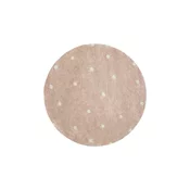 Svijetlo ružičasti periv/ručno rađen pamučan dječji tepih o140 cm Round Dot Rose – Lorena Canals