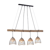 Leuchten Direkt 11156-79 - Luster na sajli REED 4xE27/60W/230V