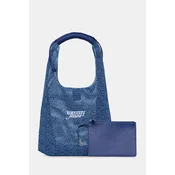Ročna torba Tommy Jeans Tjw Summer Crochet Hobo AW0AW18778 Modra