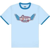 Run DMC Hollis Crew Ringer Sky Blue & Royal Blue M Majica