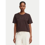 MICHAEL Michael Kors Majica MF6528D97J Temno rjava Regular Fit