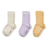 Liewood sokne 3 pcs Flavio, Misty lilac mix