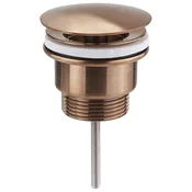Free flow washbasin drain 5/4, big plug, 10-55mm, copper matt - Baker - Sapho - 24 - Medeninasti - 5/4 - 14