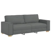 Vidaxl Trosed Temno siv 220x78x84 cm blago