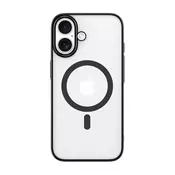 Maska Glimmer s MagSafe za iPhone 16, crna, Devia