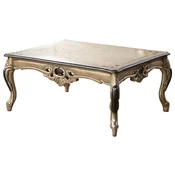 Casa Padrino luxury baroque coffee table gold/black - Rectangular baroque style living room table - Baroque style living room furniture - Baroque furniture - Luxury furniture in baroque style