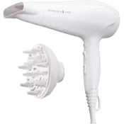 Remington Remington sušilnik las Ionen, bel, 2200W, z difuzorjem in styling šobo
