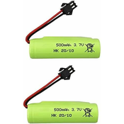 YUNIQUE GREEN-CLEAN 2pcs 3.7V 500mah litijska baterija za DE35 DE38 DE40 DE50 TB202 TB201 TM201 TM202 TC141 DE44 DE55 TS201 TD202 TD161 Double Face Roll Stunt RC Car Kids Toy